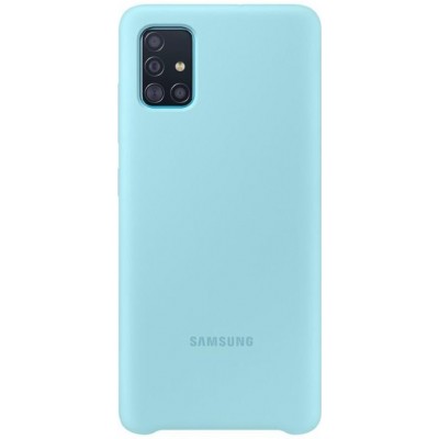 Samsung Silicone Cover pre Samsung Galaxy A51 Blue