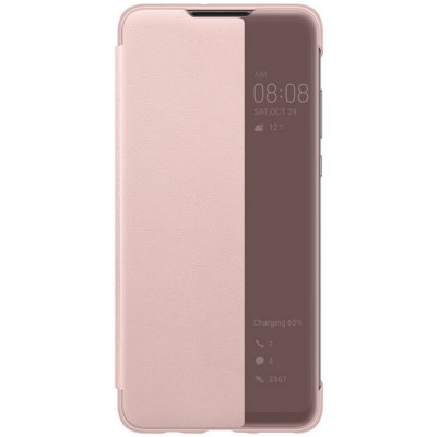 Huawei Original S-View Puzdro Pink pre Huawei P30